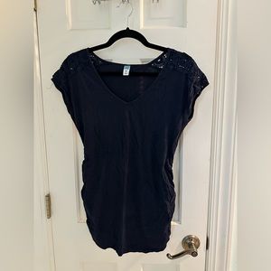 Old Navy navy maternity shirt size small